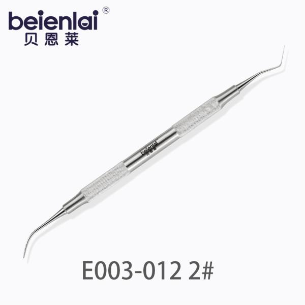 Benlai Dental Composite Plugger E003-012 SXS 2#, Double End φ6.5 Solid Round Handle